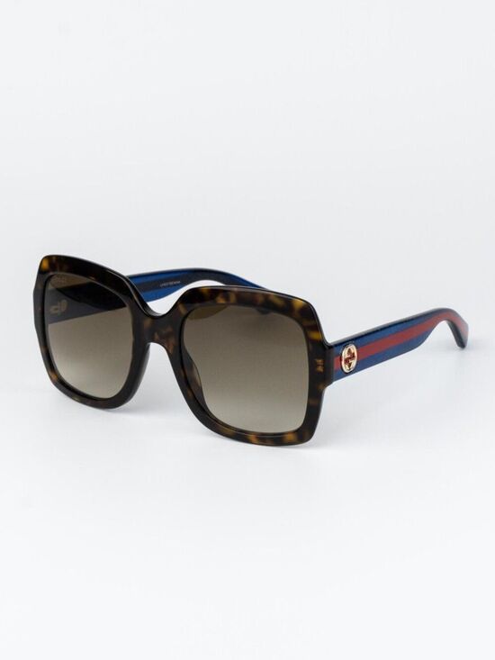 Gucci Women Sunglasses Havana Brown Gradient Square GG0036S 004 NEW AUTHENTIC main image 8
